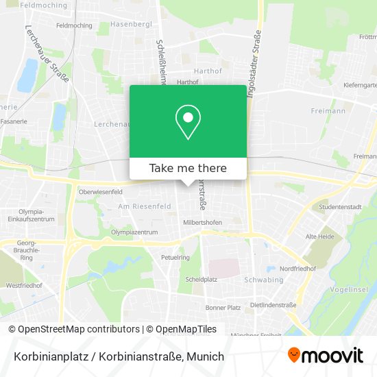 Korbinianplatz / Korbinianstraße map