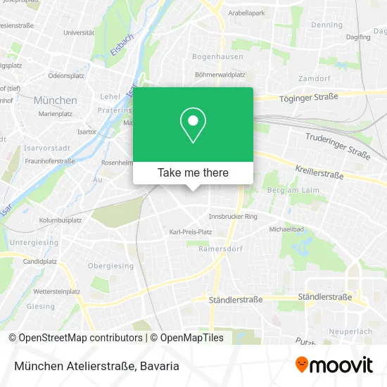 Карта München Atelierstraße