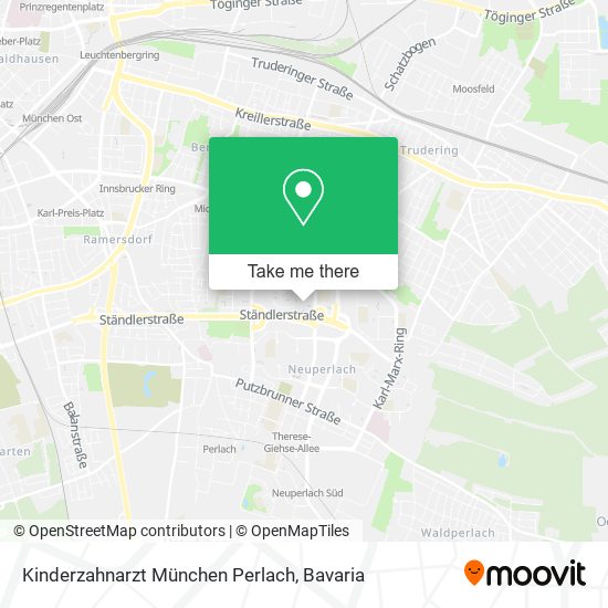 Карта Kinderzahnarzt München Perlach