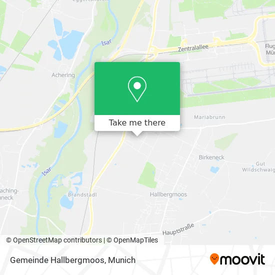 Карта Gemeinde Hallbergmoos