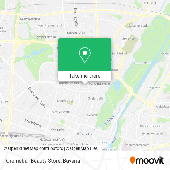 Карта Cremebar Beauty Store