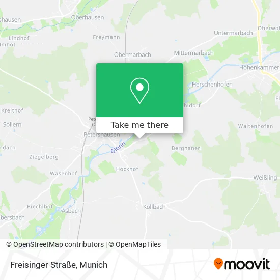 Карта Freisinger Straße