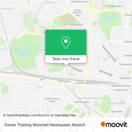 Kieser Training München Neuhausen map