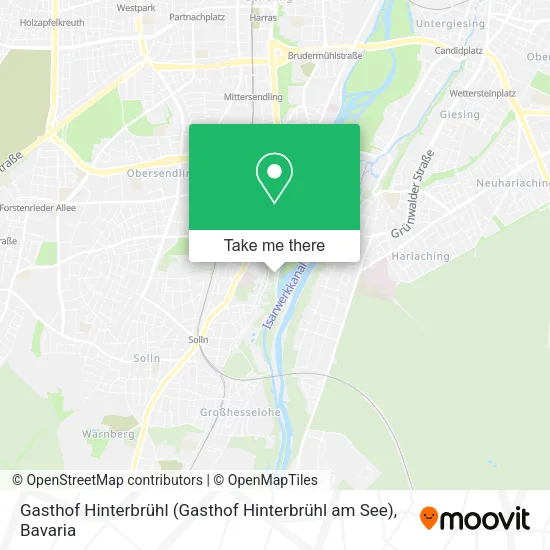 Карта Gasthof Hinterbrühl (Gasthof Hinterbrühl am See)