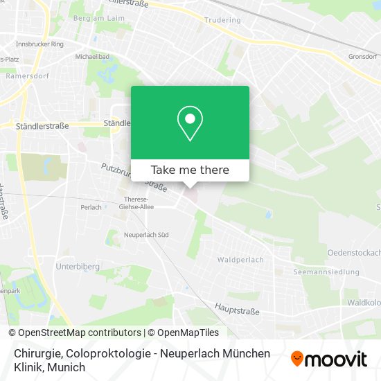 Chirurgie, Coloproktologie - Neuperlach München Klinik map