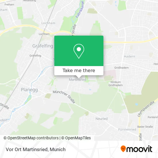 Карта Vor Ort Martinsried