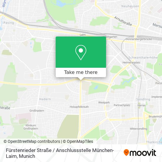 Карта Fürstenrieder Straße / Anschlussstelle München-Laim