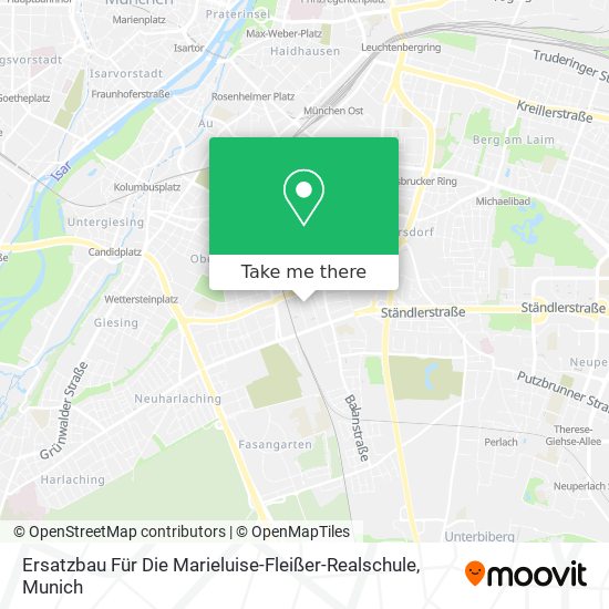 Ersatzbau Für Die Marieluise-Fleißer-Realschule map