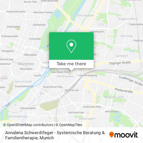Карта Annalena Schwerdtfeger - Systemische Beratung & Familientherapie