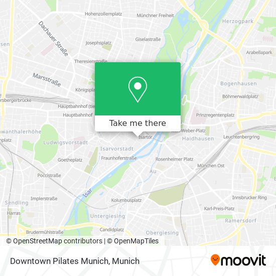 Downtown Pilates Munich map