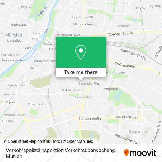 Verkehrspolizeiinspektion Verkehrsüberwachung map