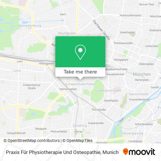 Praxis Für Physiotherapie Und Osteopathie map