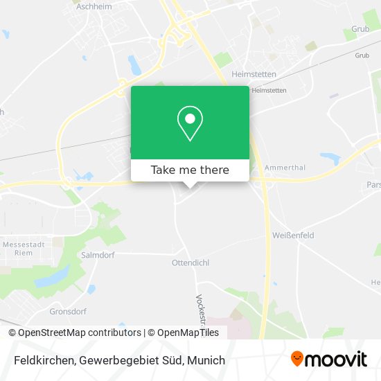 Feldkirchen, Gewerbegebiet Süd map