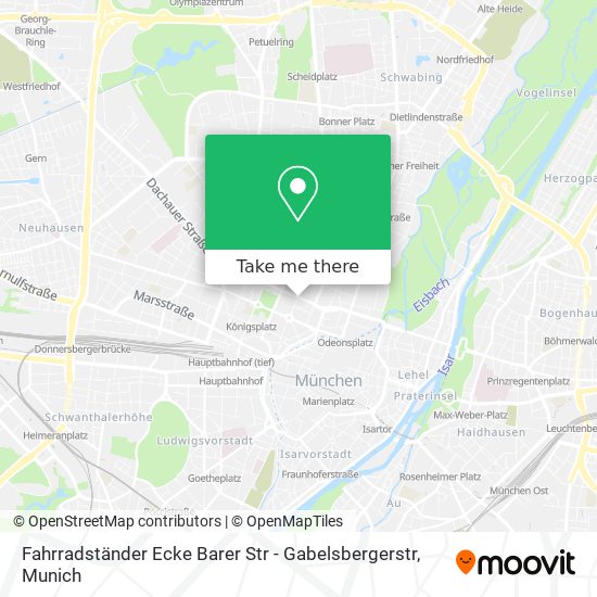 Fahrradständer Ecke Barer Str - Gabelsbergerstr map