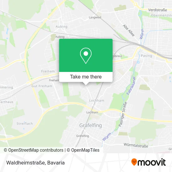 Карта Waldheimstraße
