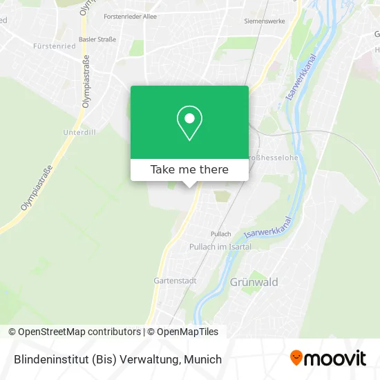 Карта Blindeninstitut (Bis) Verwaltung