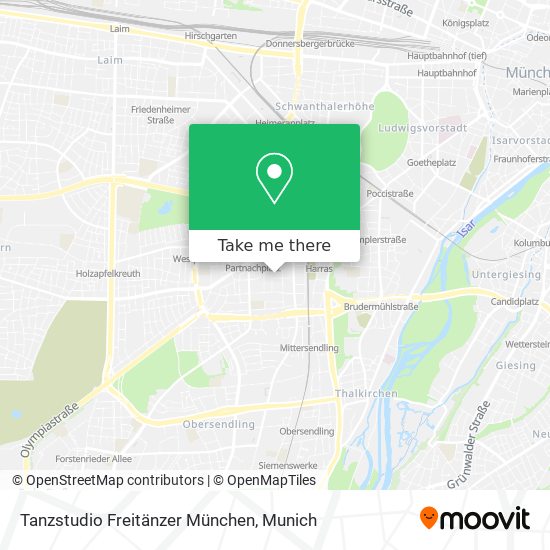 Tanzstudio Freitänzer München map