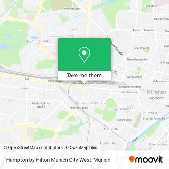 Hampton by Hilton Munich City West map