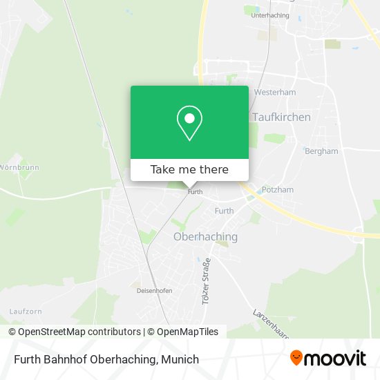 Furth Bahnhof Oberhaching map