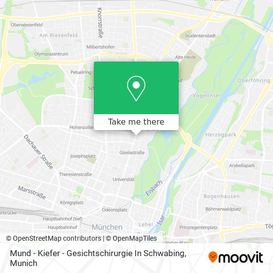 Mund - Kiefer - Gesichtschirurgie In Schwabing map