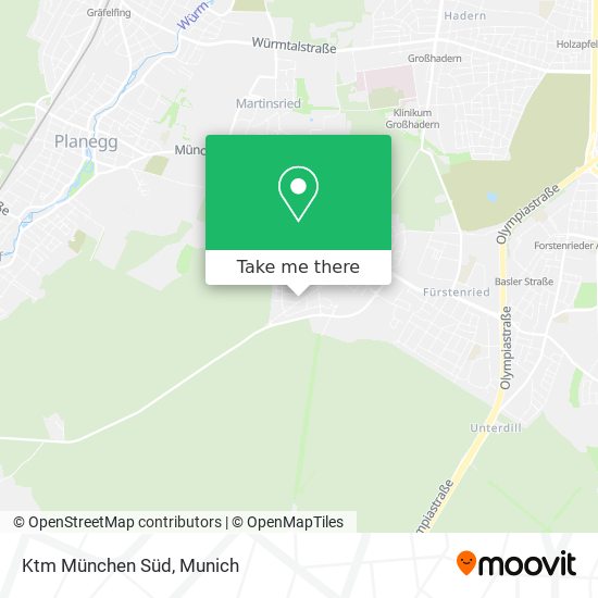 Ktm München Süd map