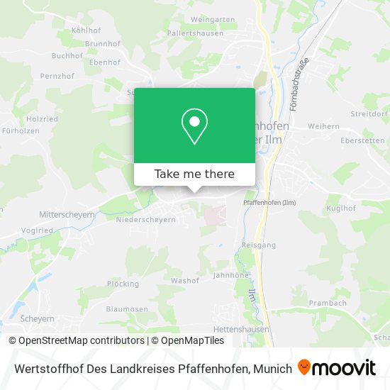 Wertstoffhof Des Landkreises Pfaffenhofen map