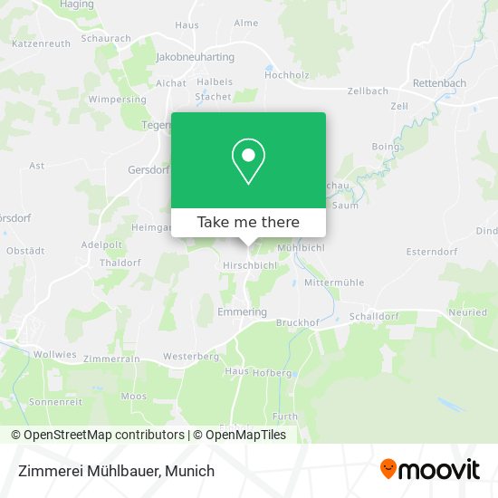 Zimmerei Mühlbauer map