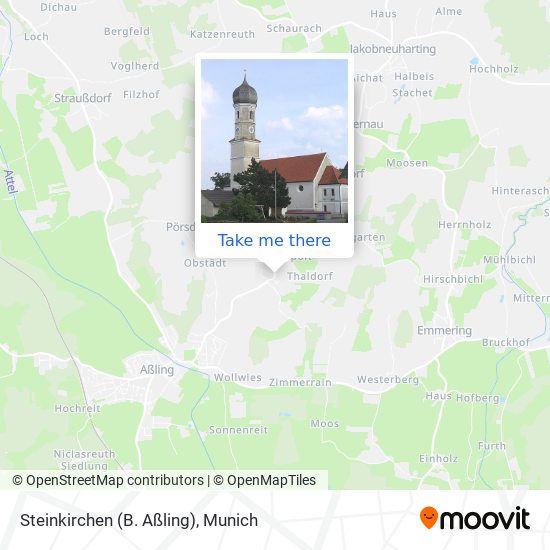Steinkirchen (B. Aßling) map