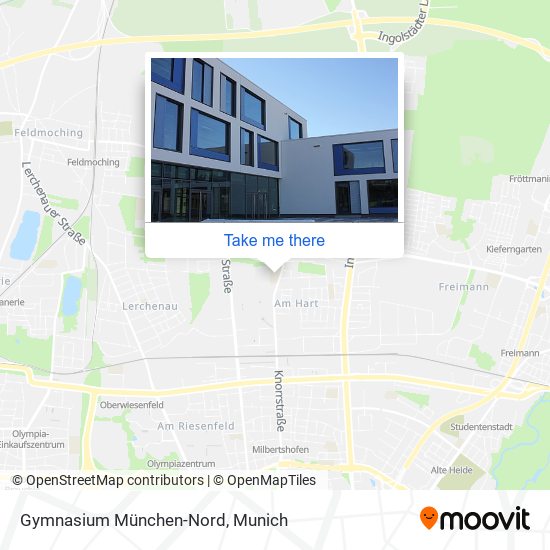 Gymnasium München-Nord map