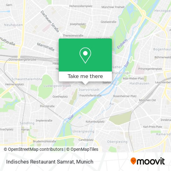 Indisches Restaurant Samrat map