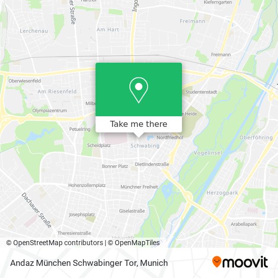 Карта Andaz München Schwabinger Tor