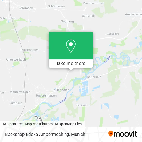 Карта Backshop Edeka Ampermoching