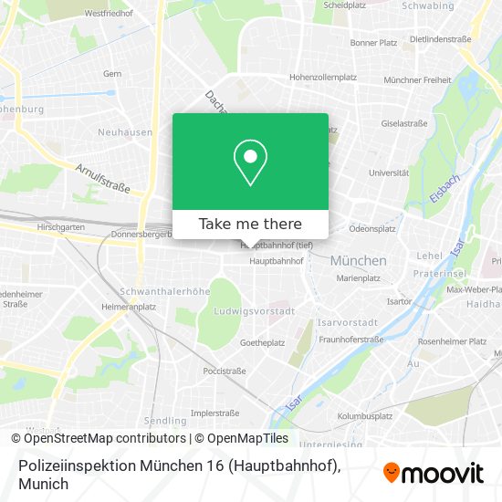 Polizeiinspektion München 16 (Hauptbahnhof) map