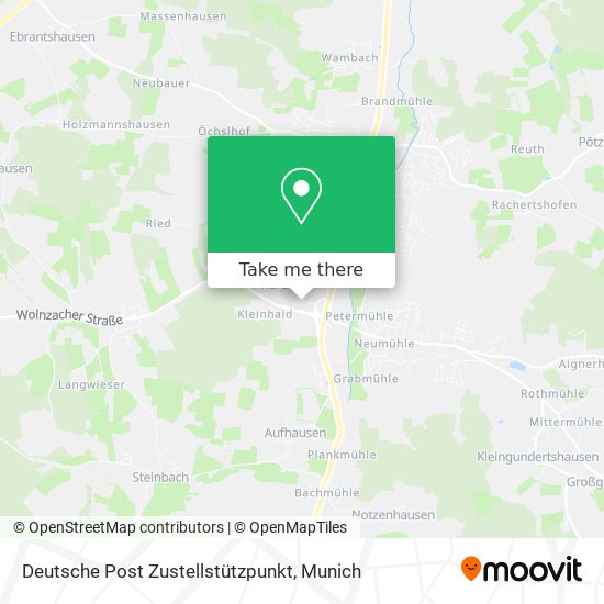 Deutsche Post Zustellstützpunkt map