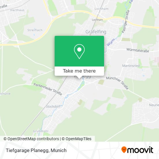 Tiefgarage Planegg map