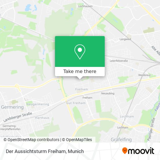 Der Aussichtsturm Freiham map