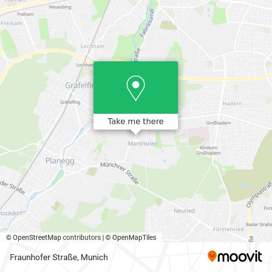 Fraunhofer Straße map