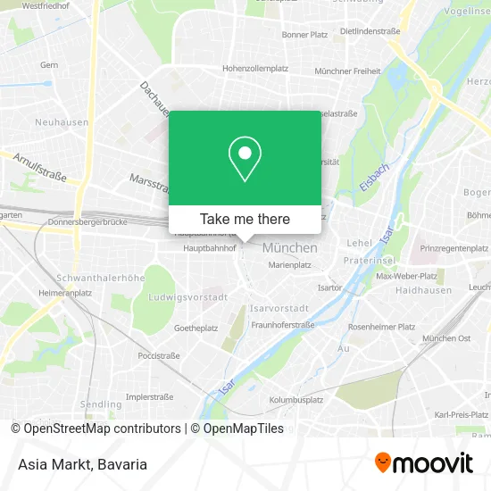 Asia Markt map
