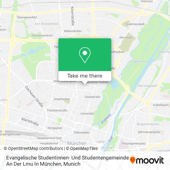 Evangelische Studentinnen- Und Studentengemeinde An Der Lmu In München map