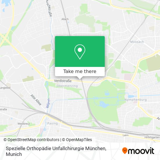 Spezielle Orthopädie Unfallchirurgie München map