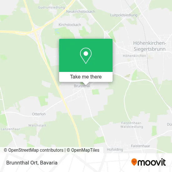 Brunnthal Ort map