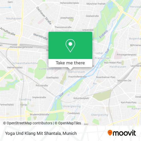 Yoga Und Klang Mit Shantala map