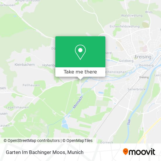 Garten Im Bachinger Moos map