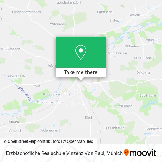 Erzbischöfliche Realschule Vinzenz Von Paul map