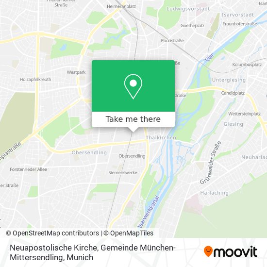 Neuapostolische Kirche, Gemeinde München-Mittersendling map