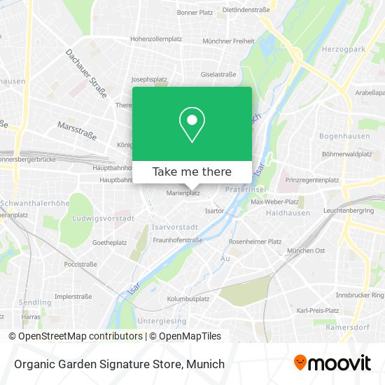 Organic Garden Signature Store map