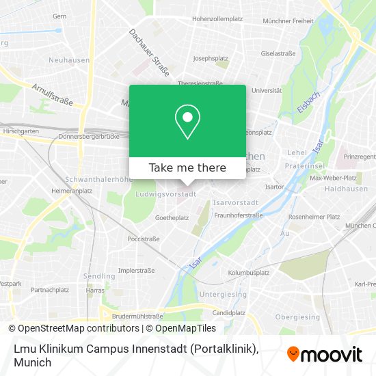 Lmu Klinikum Campus Innenstadt (Portalklinik) map
