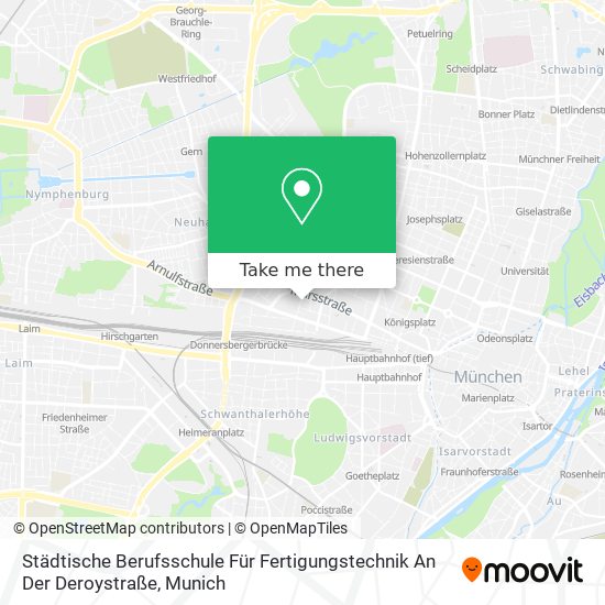 Карта Städtische Berufsschule Für Fertigungstechnik An Der Deroystraße