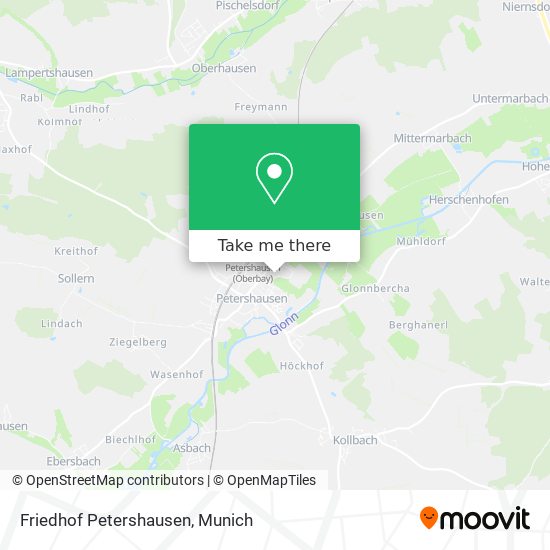 Friedhof Petershausen map