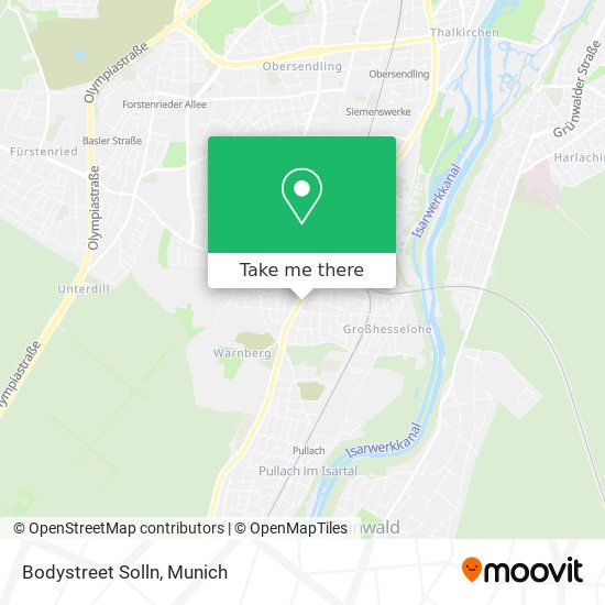 Bodystreet Solln map